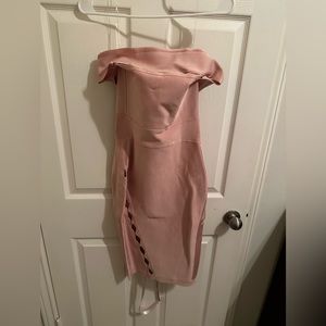 House of CB pink bandage dress